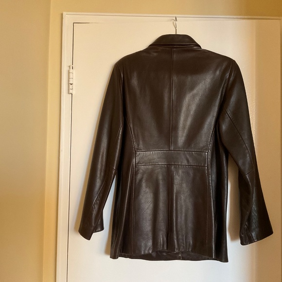 Vintage Couture Women's Leather Jacket (M) - Picture 4 of 4
